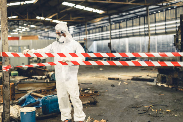 Professional Infectious Disease Decontamination technician working in Bloomingdale, IL